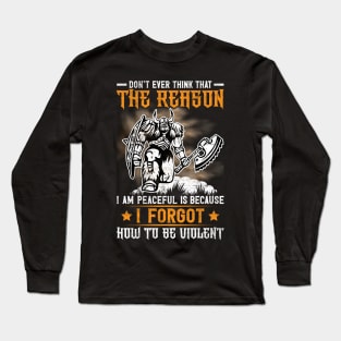 The Peaceful Viking Long Sleeve T-Shirt